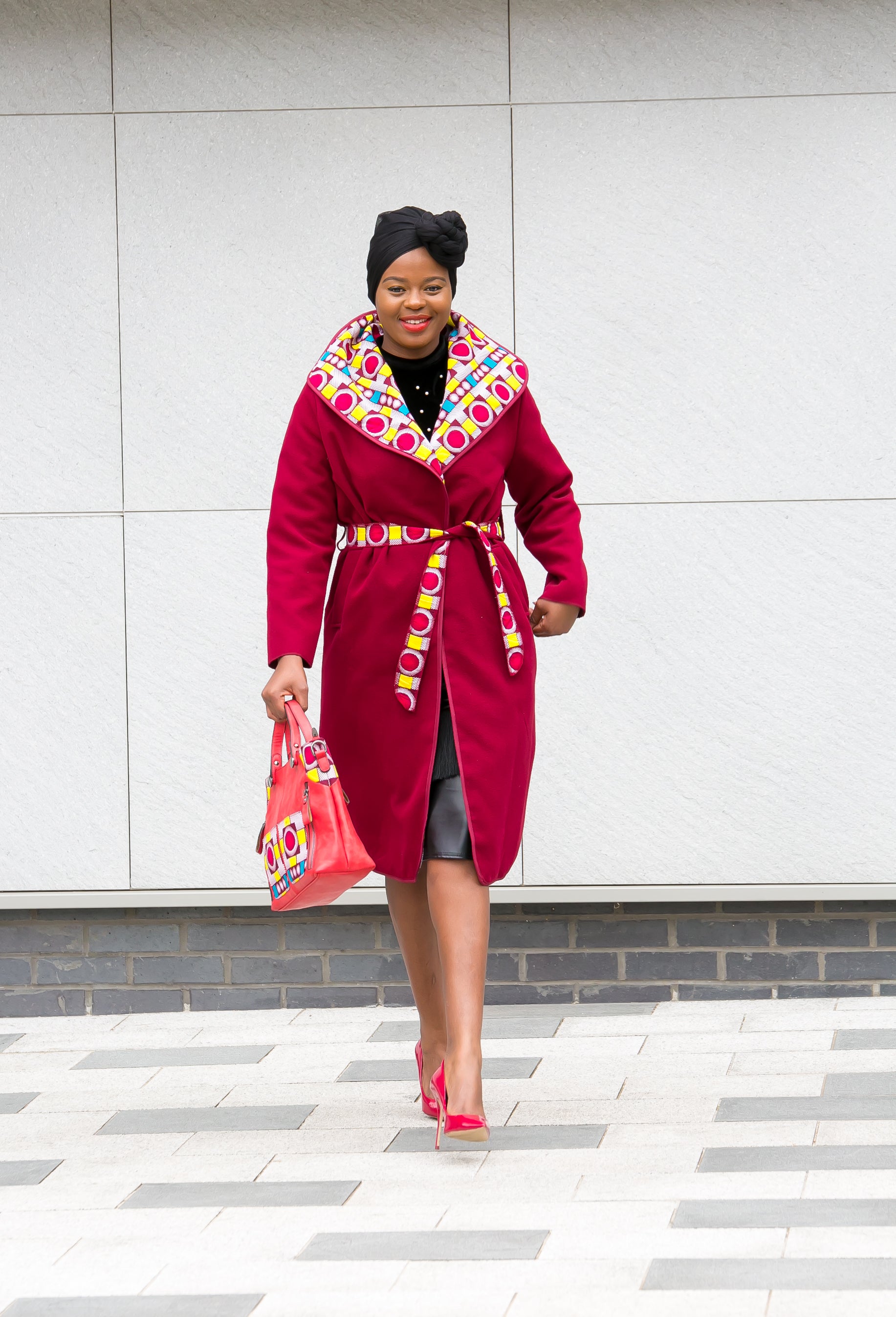 African print hot sale winter coats